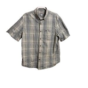 Carhartt Men's Button Down Short Sleeve Cotton Front Pocket Shirt Size L…